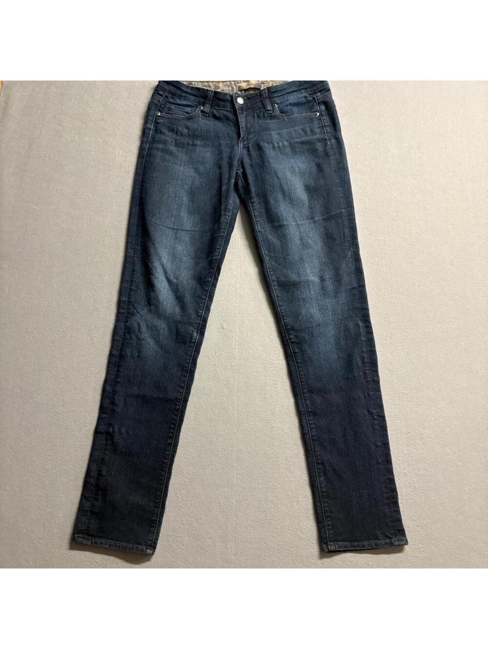 Paige Premium Denim Skyline Skinny Jeans Womens Size 28 Dark Wash Stretch